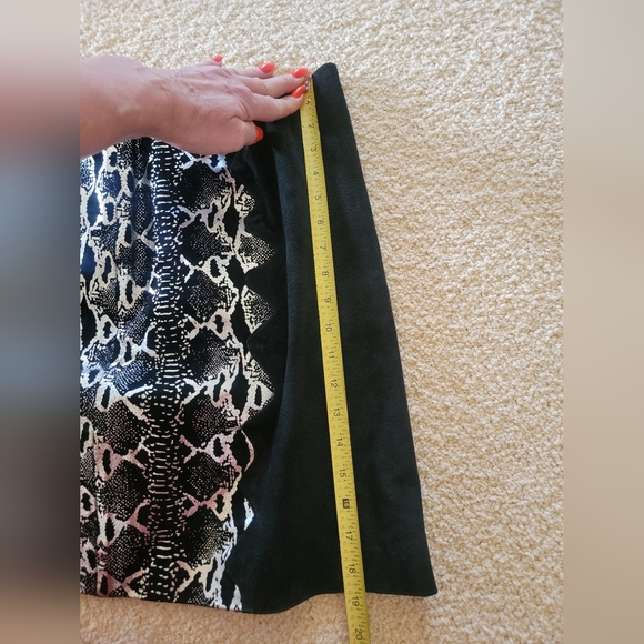 Black Metallic Silver Leather  Suede Reptile Print by Metrostyle , Size 12 - Picture 6 of 11